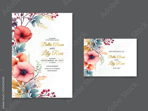 Luxury wedding invitation card background