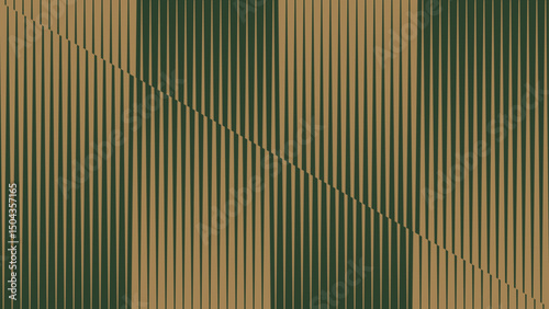 seamless upside down lines with sharp edges version2. Gold and green color combination. For digital wallpaper, or print purpose.