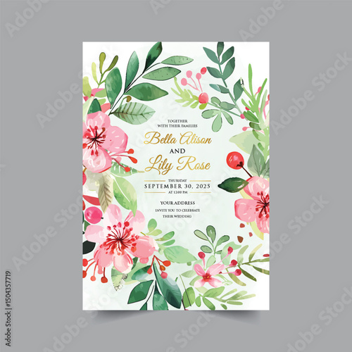 Luxury wedding invitation card background