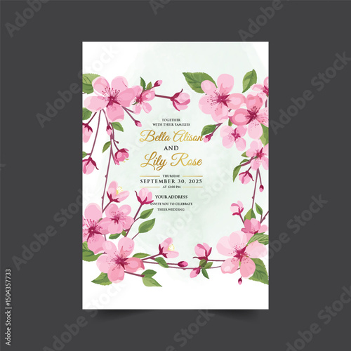 Luxury wedding invitation card background
