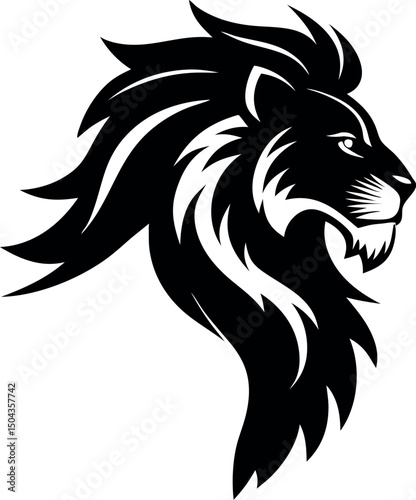 lion Silhouette Vector Logo – Animal Illustration
