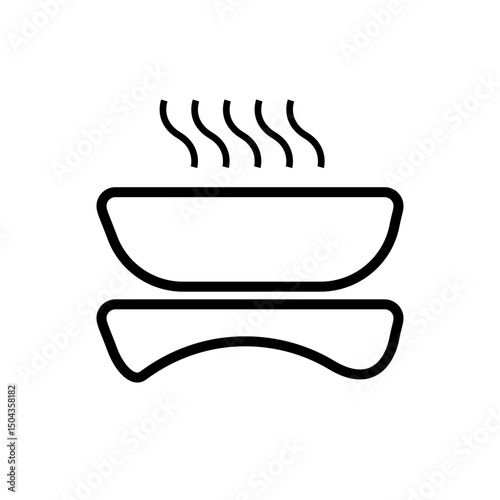 Hot Food Vector Icon. Coffee cup icon set. Cups of coffee tea collection. Hot drink icon. Disposable cup. Cup coffe with steam. Flat style. Vector Illustration. Vector Graphic
