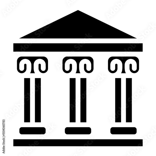 Courthouse Vector Illustration – Classic Government Building Design	
