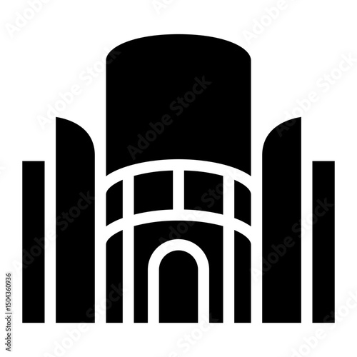 Office Building Vector Illustration – Modern Urban Business Center Design	