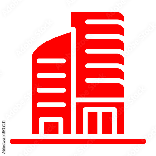 Apartment Tower Vector Illustration – Modern Residential High-Rise Building