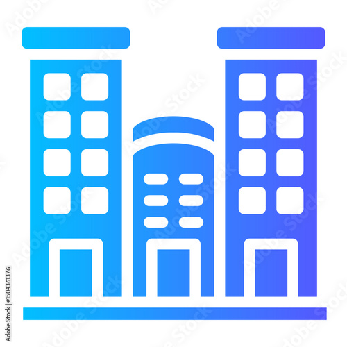 Condominium Block Vector Illustration – Modern Residential Apartment Building