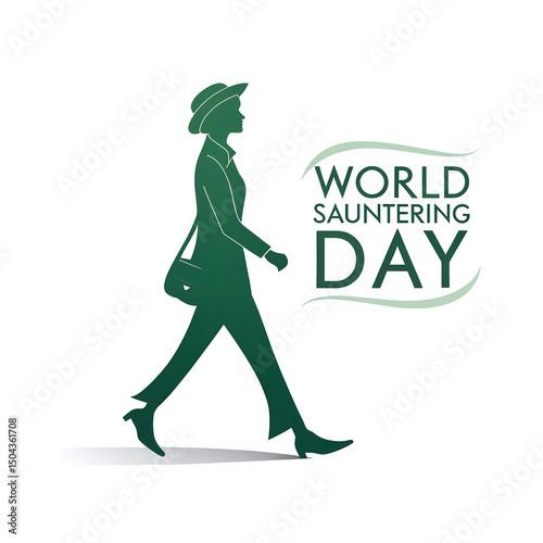 World Sauntering Day social media post design photo