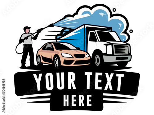 car wash service logo