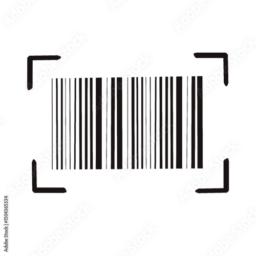 black bar code with barcode