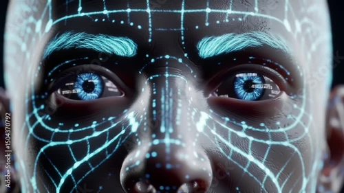 face of a man with a blue eyes