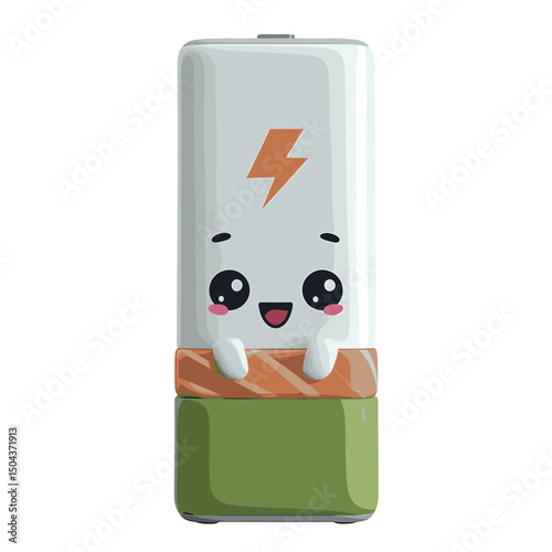 Cute Cartoon Battery Charging Power