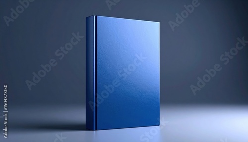 Studio Shot Of A Blue Hardcover Book