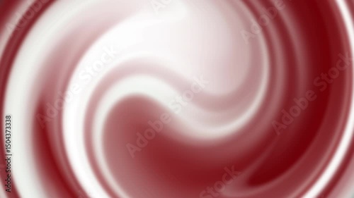 Abstract Red and White Spiral with Smooth Swirl Effect