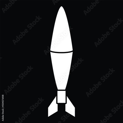 World war 2 rocket bomber illustration