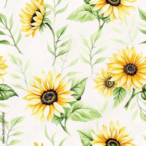 Sunflowers at sunset

