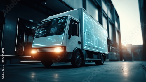 AI Cargo Truck at Automated Inspection Gate