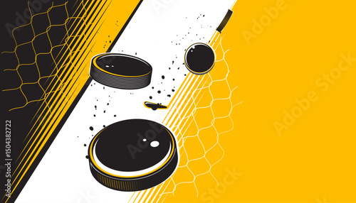 Ice hockey abstract background design. The sports concept
