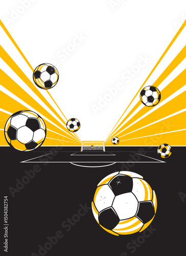 Football or soccer background design. The sport concept
