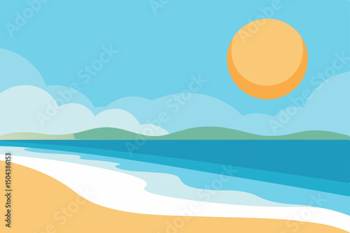 sunlight reflecting off a calm ocean  with soft 