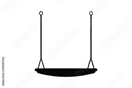swing on a white background