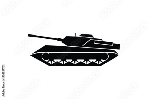 vector illustration of a tank