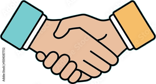 HAND SHAKE ICON VECTOR 