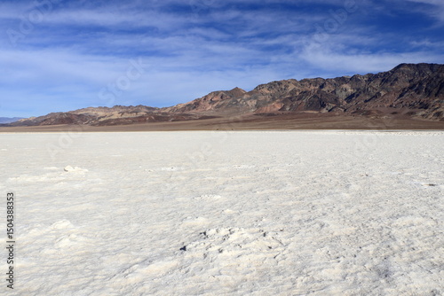 The Badwater Salt Flats at Death Valley National Park, California