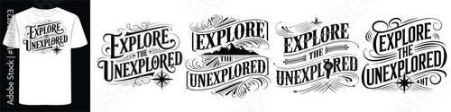 Coastal T-Shirt Design with Adventure Icons