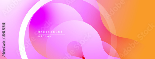 Abstract fluid shapes, vibrant colors blend smoothly. Gradient design creates dynamic visual experience. Modern background texture.