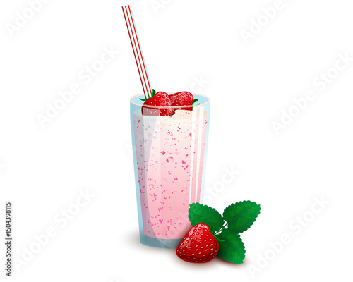 Strawberry Milkshake or Smoothie