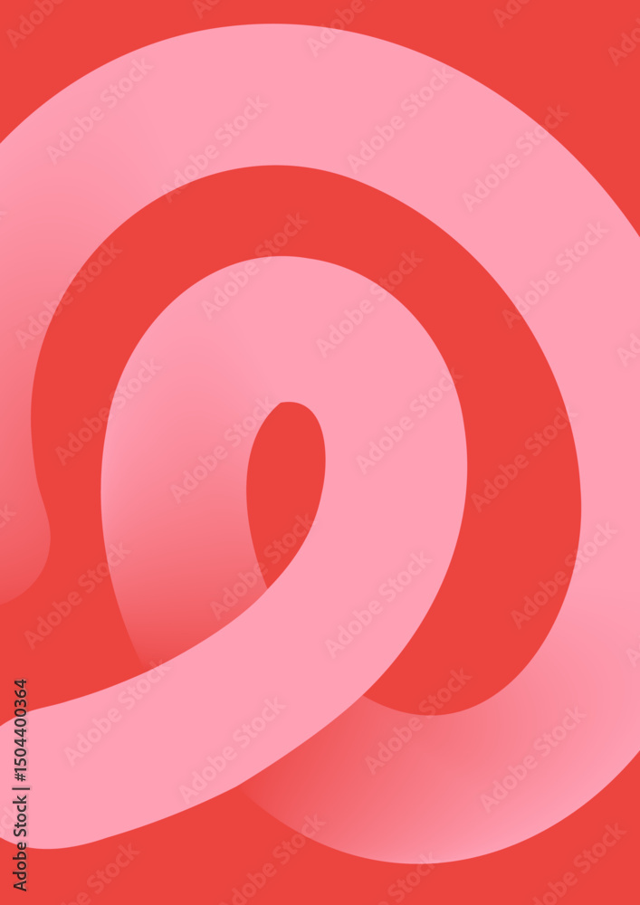 Vibrant Summer Wavy Abstract Background. Bold Art Poster Template