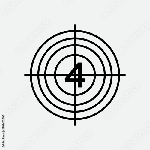 Abstract 4 letter modern initial lettermarks logo design