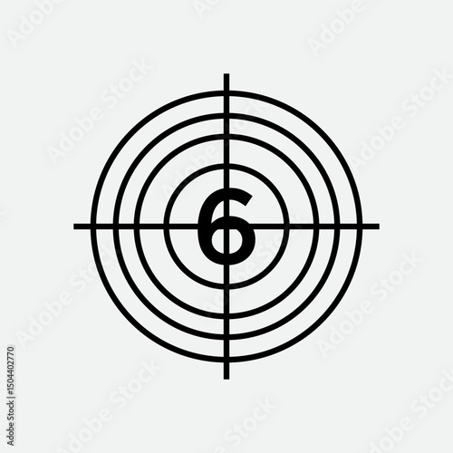 Abstract 6 letter modern initial lettermarks logo design