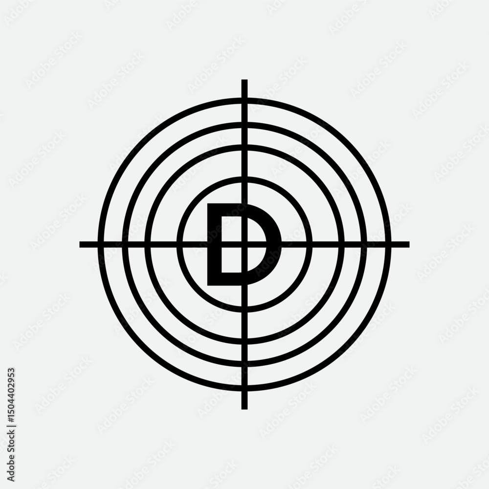 Abstract D letter modern initial lettermarks logo design Abstract D letter modern initial lettermarks logo design