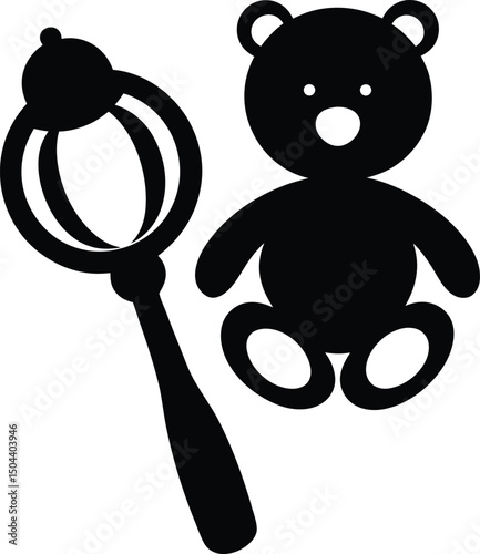teddy bear on a white background