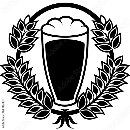 Beer mug vector file ideal for apparel design, wall art, stickers, and social media graphics. Simple and professional artwork for versatile use.