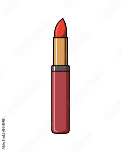 A vector illustration of makeup cosmetic lipliner on white background