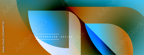 Abstract fluid shapes, vibrant colors blend. Modern design, smooth gradients create dynamic visual effect. Background features layered forms.