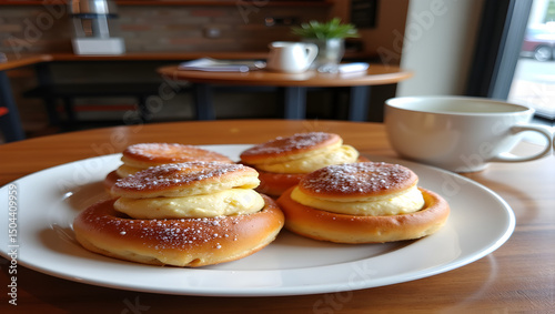 Charming caf茅 known for fresh pastries