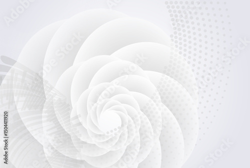 Minimal Abstract White Background with Dots and Curved Lines – Perfect for Healthcare, Medical Research, Laboratory Reports and Biotech Presentations