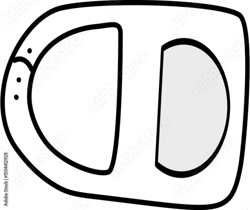 Bib slabber baby icon simple vector