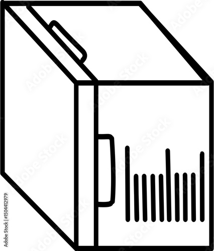 box for storage of food baby food containers icon simple vector