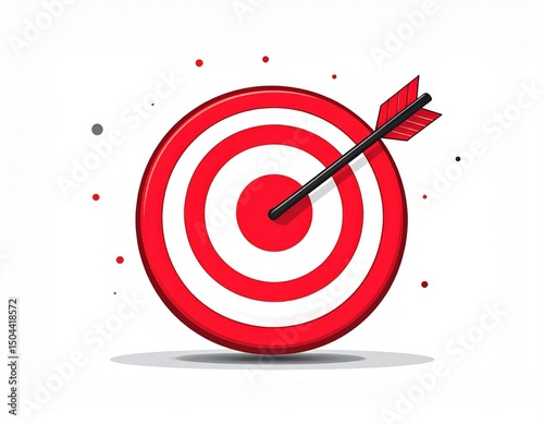 Pixel Art Target With Arrow
