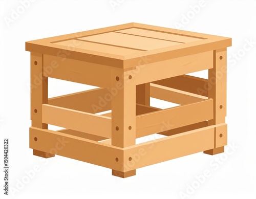 Simple Wooden Crate Table