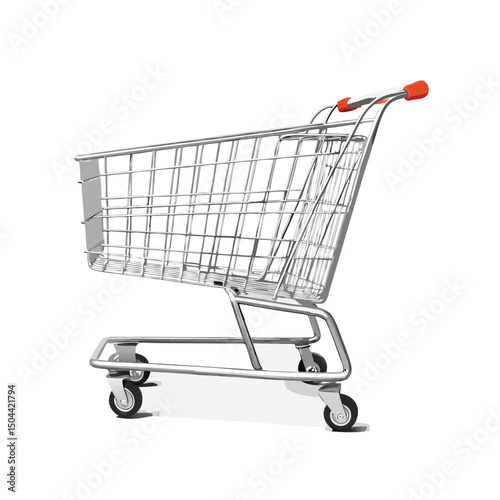 empty shopping cart vector