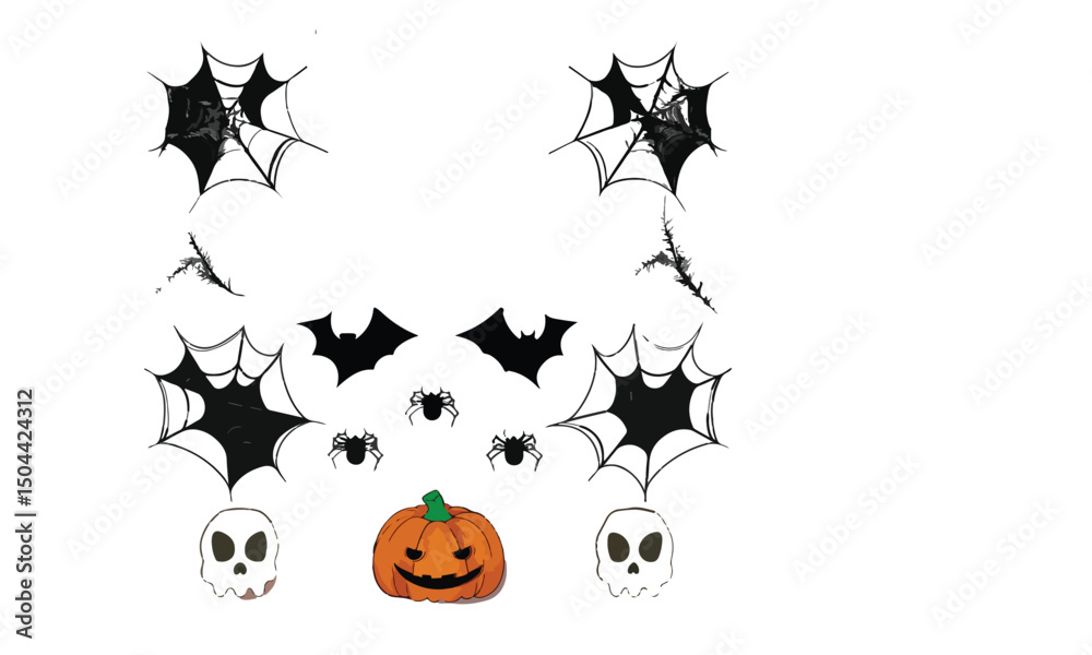 Fototapeta premium Halloween vector elements