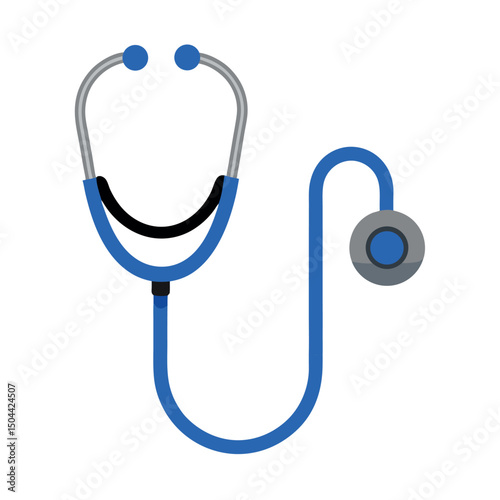 A modern stethoscope image on white background 1.