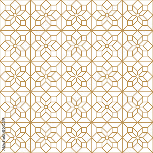 Seamless abstract geometric pattern in Arabic style
