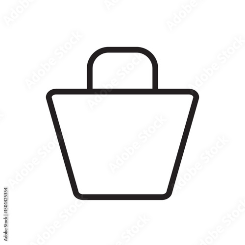 Bag icon, symbol of bag