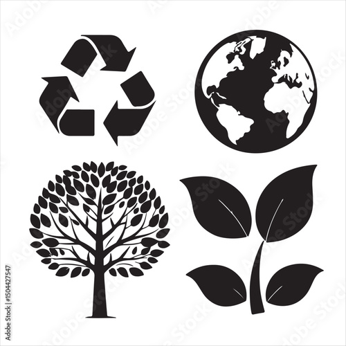  ecology icon set ecofriendly icon nature icons 